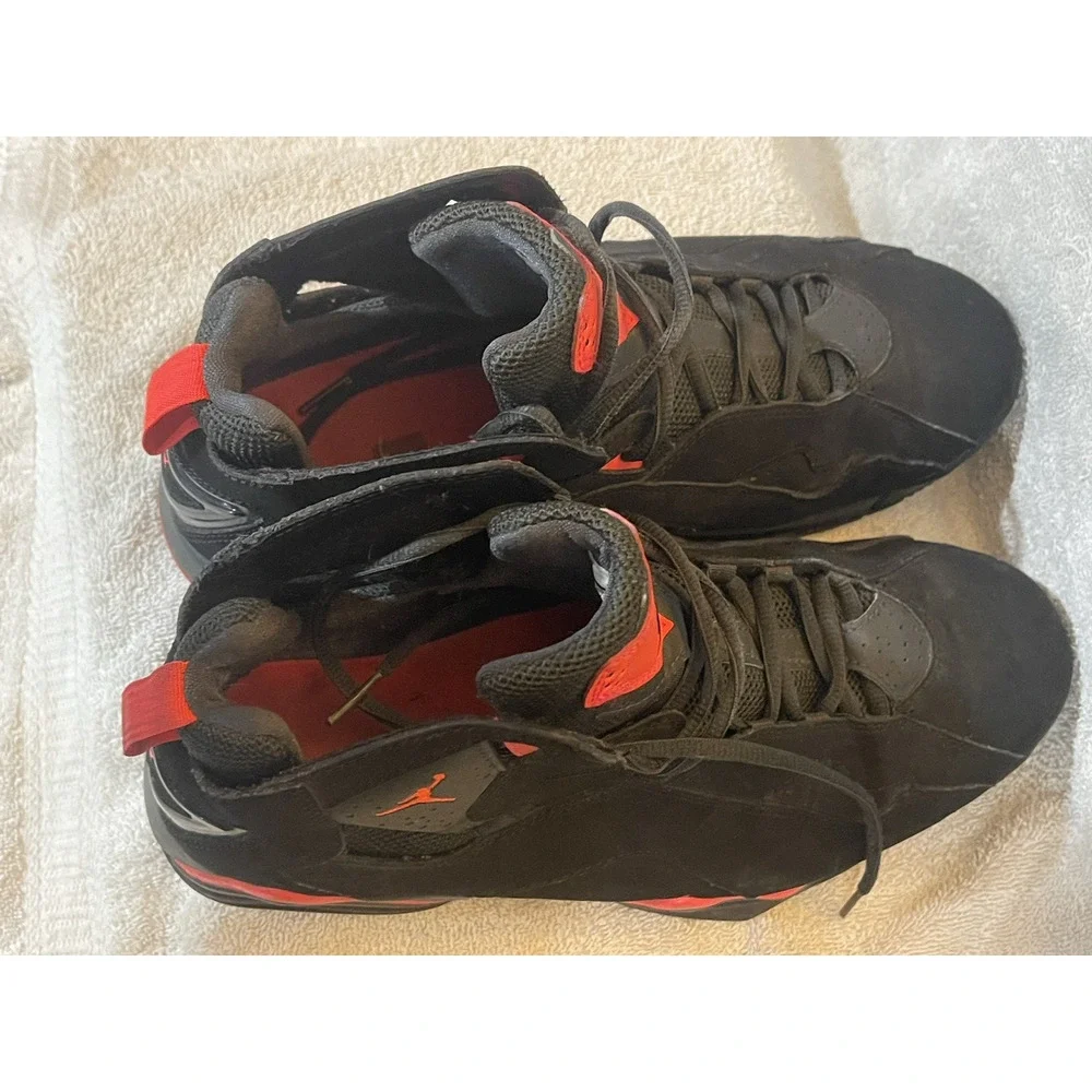 Air Jordan True Flight 23 Sneakers Shoes Size 10 Black Infrared 342964-023